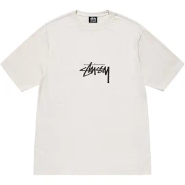 Stüssy - Men's Small Stock Pig. Dyed Tee - (Natural)