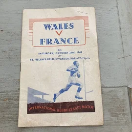 1948 Wales V France Swansea International Championship Rugby League