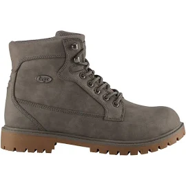 Lugz Mantle Hi MMANTLHD-0823 Mens Gray Leather Lace Up Casual Dress Boots