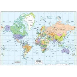 World Political Map - A1 Laminated