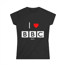 I Love BBC News - Funny Womens Parody T-Shirt