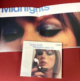 Taylor Swift Midnights Moonstone Blue Edition Taiwan Cd W/box + Poster