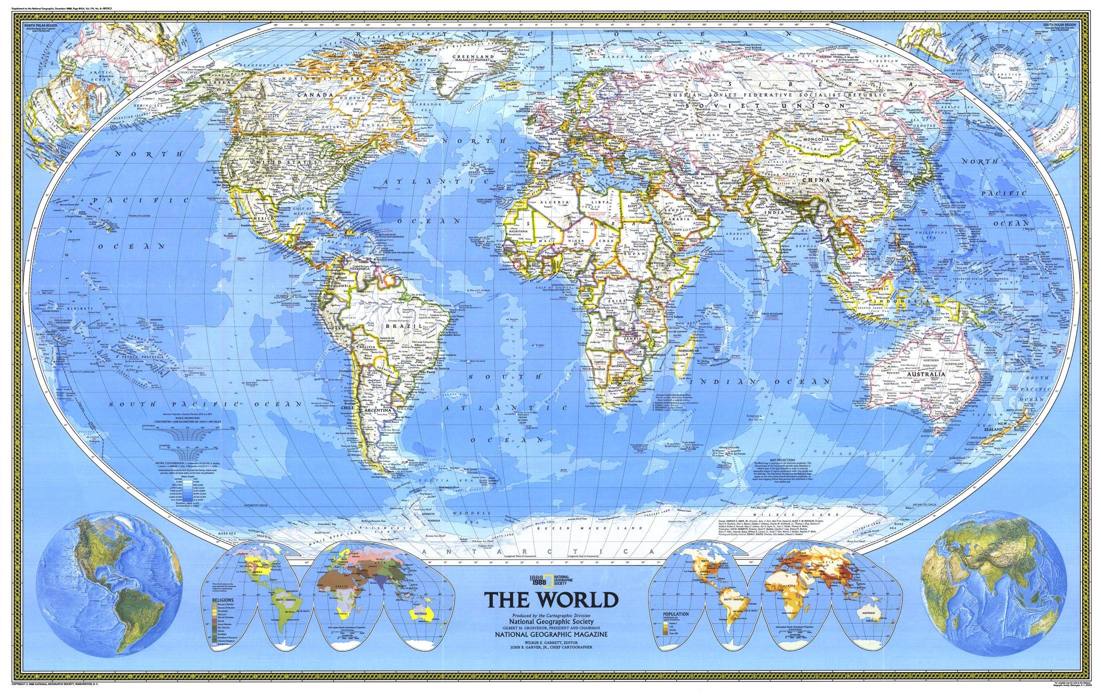 National Geographic World Classic Wall Map