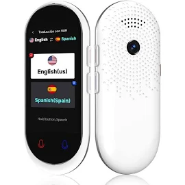 Language Translator Device, Instant Translator No Wifi Needed, 5-Way Portable Translator, Real Time 138 Languages and Accents with WiFi/Offline/Photo