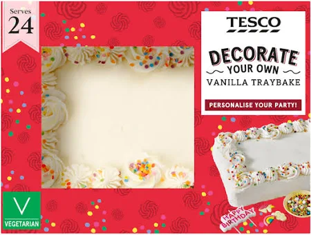 Tesco Decorate Your Own Vanilla Traybake
