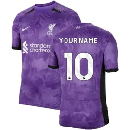 Liverpool Third Shirt (Your Name) 2023-2024 Men's Grey Made By: Nike