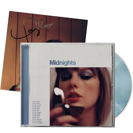 Pre-order Taylor Swift Cd Midnights: Moonstone Blue Edition W/ Hand