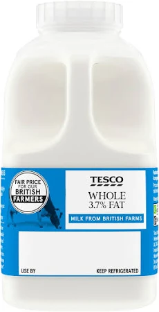 Tesco Whole Milk 1 Pint