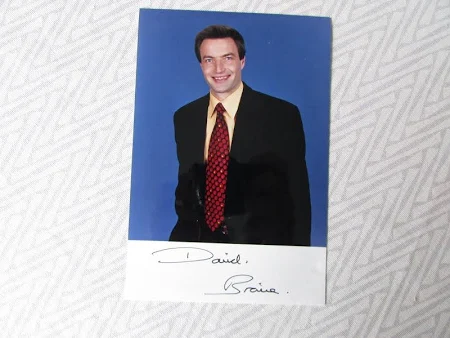 David Braine Bbc Weather Tv Presenter Original Hand Signed Photo Card