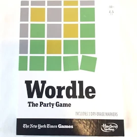 Wordle: The Party Game Hasbro/new York Times Board Game Game Night