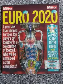 Euro 2020 Guide & Wall Chart Issued By The Daily Mirror