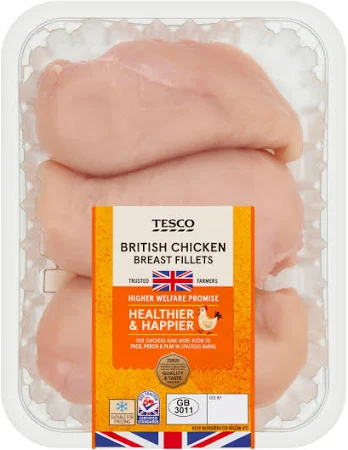 Tesco British Chicken Breast Portions