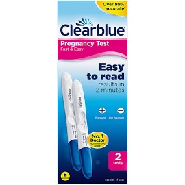 Clearblue Pregnancy Test Fast & Easy to READ 2 Tests