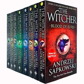 Witcher Series by Andrzej Sapkowski 8 Books Collection Set Netflix (The Last Wish)