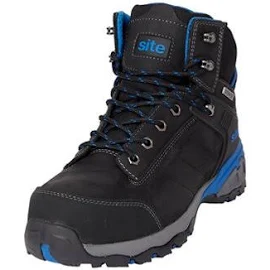 Site Thorite Unisex Black & Blue Safety Boots, Size 10