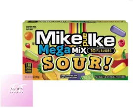 Mike and Ike Mega Mix Sours 5oz/141g – Pack of 12