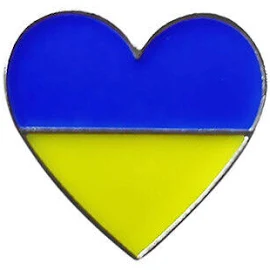 1pcs U.k&ukraine Ukrainian Diplomat Brooch Country Flag Lapel Pin