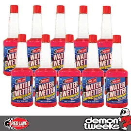 10 X Red Line Water Wetter Engine Temperature Super Coolant - 355ml