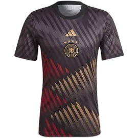 Adidas Football Germany World Cup 2022 pre-match t-shirt in black-Multi