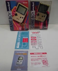 Gb -- Game Boy Pocket Console Gold -- Game Boy, Japan Game Nintendo.