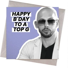 Andrew Tate | Happy Birthday To A Top G Birthday Card Yes / No