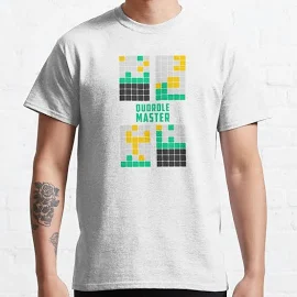 Quordle Master Four Grid Design Classic T-Shirt | Redbubble Wordle