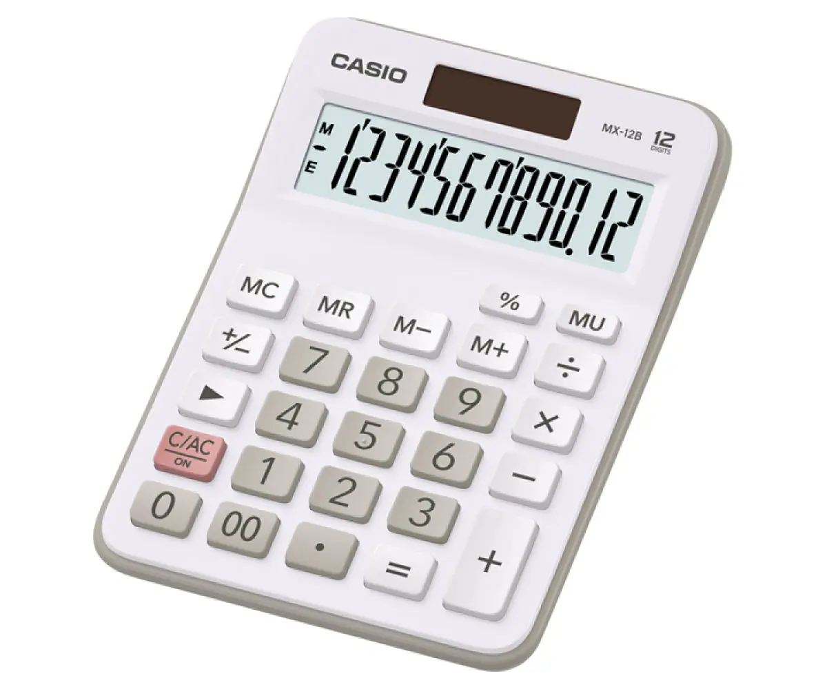 Casio MX 12B 12 Digit Desk Calculator