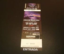 Roger Waters Ticket Tour Barcelona 2007 Pink Floyd Complete 01190