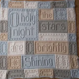O, HOLY NIGHT pattern for crocheted blanket