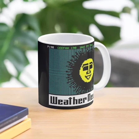 Beebthings Pages From Ceefax - Weather News Bbc Coffee Mug