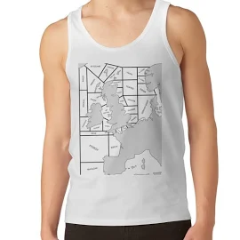 Shipping Forecast UK Map - Labelled Tank Top | Redbubble Nautical