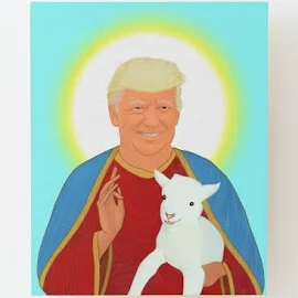 Donald Trump Is The Jesus Christ donald trump Wood Mounted Print