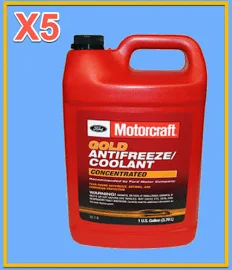 5 Gallons Engine Coolant/antifreeze Ford Motorcraft Vc7b Gold