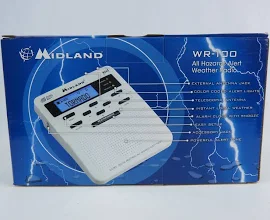 In Box Midland Wr-100 All Hazards Weather Public Alert Radio Storm