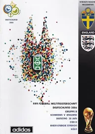2006 World Cup Finals - England V Sweden - Rare Stadium Edition