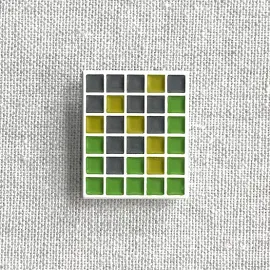 Wordle Enamel Pin - Everyone's Favorite Daily Brain Teaser! This Clever Pin Is Inspired by Wordle SQUARES! Wordle Gift. Puzzle Gift.