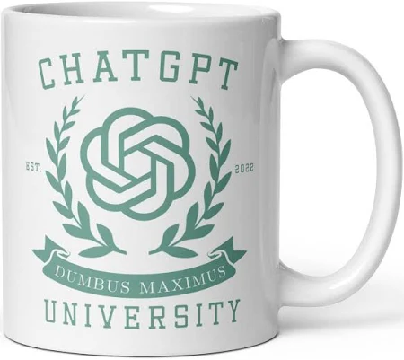 Chat GPT University White Glossy Mug