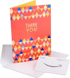 Amazon.co.uk Gift Card - in A Premium Greeting Card - £40 (Thank You)