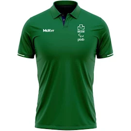 Mc Keever Paralympics Ireland Village Wear Polo - Womens - Green UK Size 10