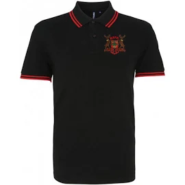 Nottingham Forest Retro Football Iconic Polo 1950s, 60s & 1970s XL / Black/Red
