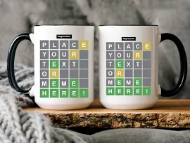 Personalized Wordle Mug Customizable Wordle Mug For Men And Women Birthday Coffee Mug Wordle Wordle Gift Wordle Coffee Mug Family Friends