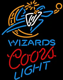 Coors Light NBA Washington Wizards Neon Sign