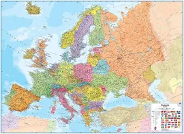 Europe Political Map: Timaps.E1