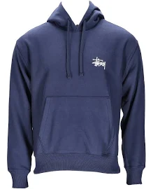 Stussy Basic Pullover Hooded Sweatshirt (Navy)