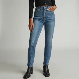 Everlane Women's Original Cheeky Jean in Worn-In Mid Blue, Size 35