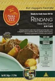 Prima Taste Rendang Curry Sauce Kit, 12.7 Ounce (Pack of 4)