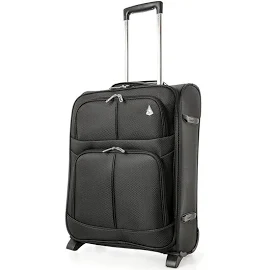 Aerolite (55x40x20cm) Lightweight Cabin Hand Luggage 2 Wheels, Maximum Possible Allowance for Ryanair - Cabin