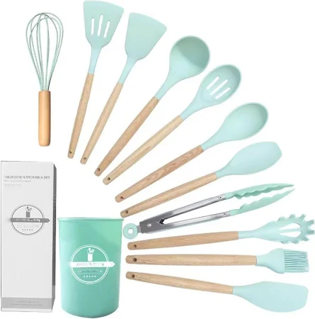 12pcs Heat-Resistant Silicone Kitchen Utensils Set