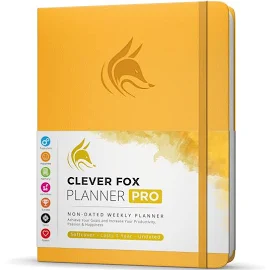 Clever Fox Planner Pro – Weekly & Monthly Life Planner To Increase Productivity Time Management And Hit Your Goals – Organizer Gratitude
