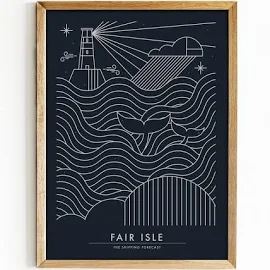 Fair Isle Shipping Forecast Print